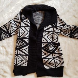 Banana Republic Print Shawl Collar Sweater